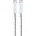Кабель Moshi Integra USB-C to USB-C LED Indicator (2 метра) серебристый