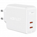 Сетевое зарядное устройство Acefast A9 2 x USB Type-C 40W PD Wall Charger белое (AF-A9-WH)