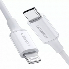 Кабель Ugreen US171 USB-C to Lightning Cable (1,5 метра) белый (60748)