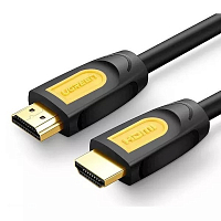 Кабель UGREEN HD101 (10115) HDMI Male To Male Round Cable (1 метр) жёлтый-чёрный