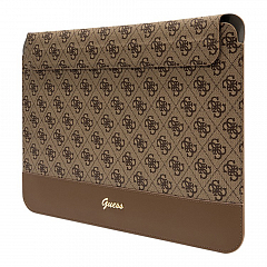 Чехол Guess Sleeve 4G Bottom Metal logo Brown для ноутбуков 13"/14" коричневый (GUCS14PS4SGW) 