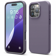 Чехол Elago Premium Silicone для iPhone 16 Pro тёмная лаванда (Deep Lavender)
