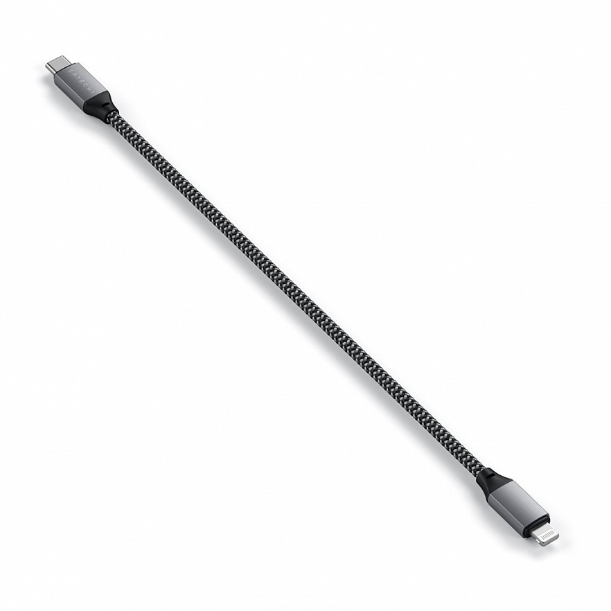Кабель Satechi USB-C to Lightning Charging Cable (0.25 метра) серый (ST-TCL10M)