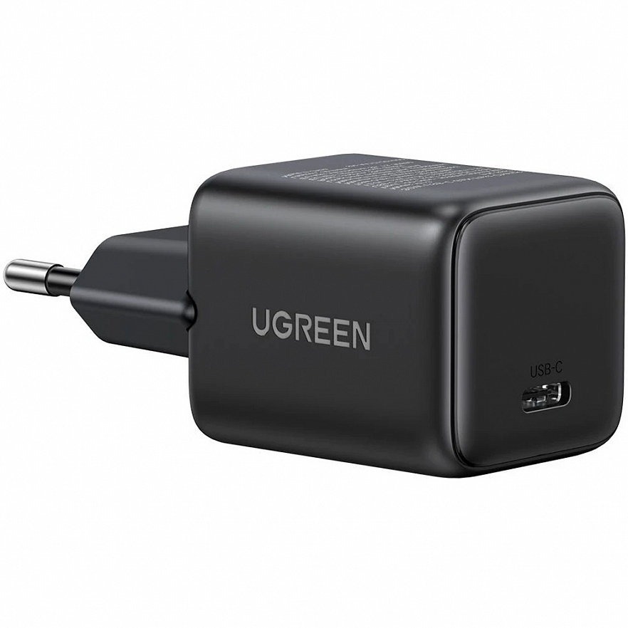 Сетевое зарядное устройство Ugreen X513 (65012) 30W USB-C GaN Fast Charger (с кабелем) чёрное