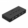 Свитч Ugreen CM154 (50280) 4-Port VGA/USB KVM Switch Box чёрный