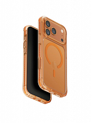 Чехол Uniq для iPhone 17 Pro Max Combat оранжевый (MagSafe)