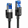 Кабель Ugreen NW153 (80429) CAT8 Shielded Round Braided Cable RJ45 (1 метр) чёрный