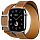 Умные часы Apple Watch Series 10 Hermes 46 мм, двойной кожаный ремешок с пряжкой коричневого цвета