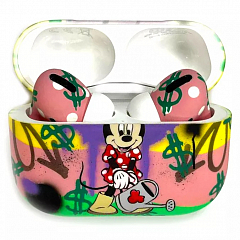 Беспроводные наушники Apple AirPods Pro (2022) 2-ое поколение Custom Edition Mini Lucky Mouse матовые