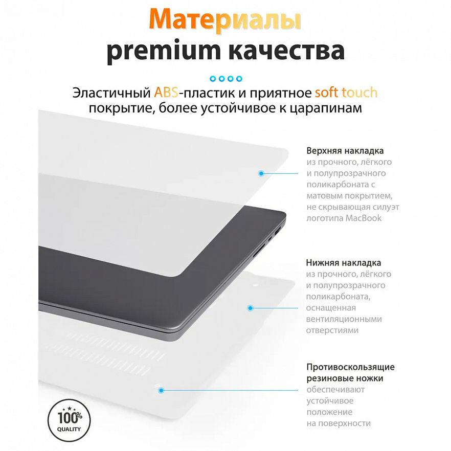 Чехол Guardi Cream Case для MacBook Pro 16 (M1, 2021) матовый белый