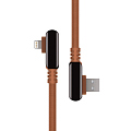 Кабель Rombica Digital Electron I (1,2 метра) Lightning to USB коричневый