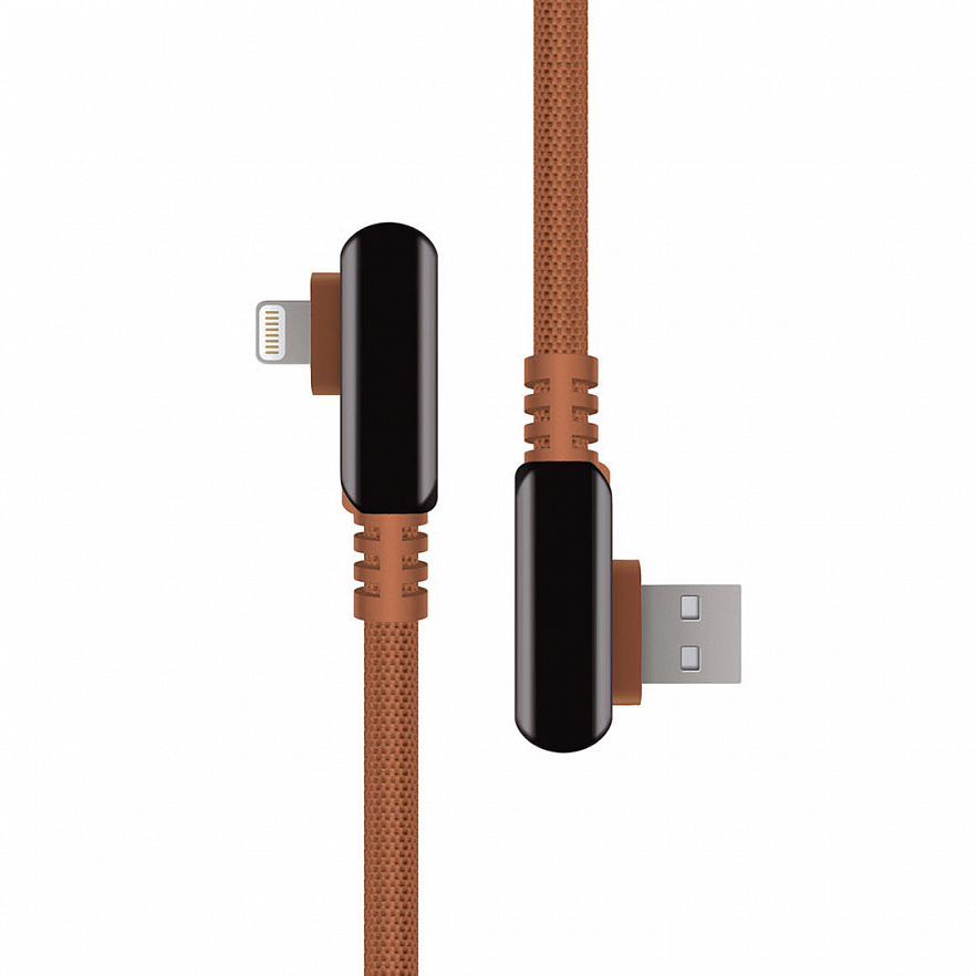 Кабель Rombica Digital Electron I (1,2 метра) Lightning to USB коричневый