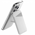 Подставка-кошелек для телефона MAGEASY Snap Stand Wallet снежный белый