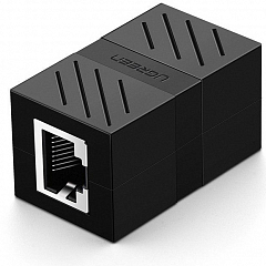 Адаптер-удлинитель для сетевого кабеля Ugreen NW114 RJ-45 - RJ45 чёрный (20390)