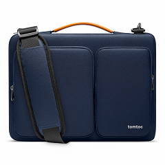 Сумка Tomtoc Defender Laptop Shoulder Bag A42 для ноутбуков 16" тёмно-синяя (Navy Blue)