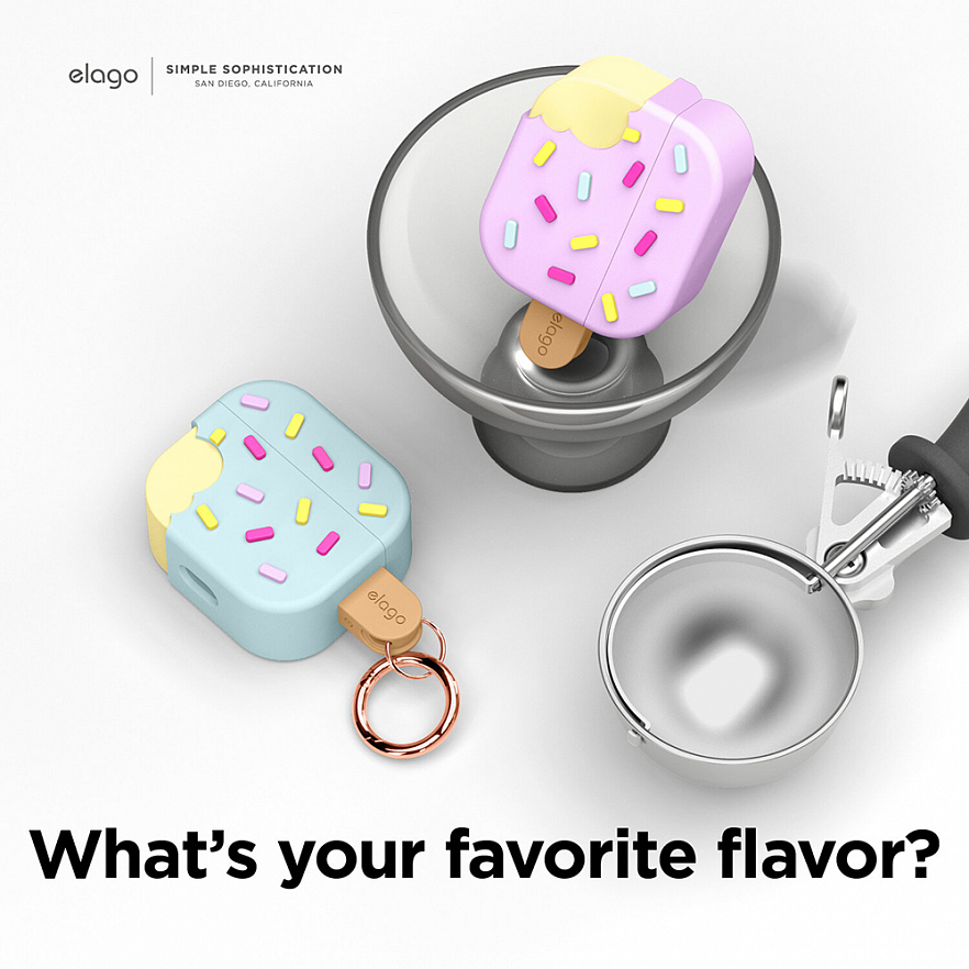 Чехол Elago Ice Cream Case для AirPods 3 лавандовый (Lavender)