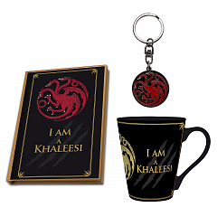 Набор подарочный ABYstyle Game Of Thrones Targaryen Кружка 250мл+Брелок+Блокнот (ABYPCK165)