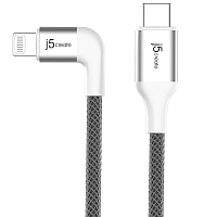 Кабель j5create USB-C to Lightning Cable (1.2 метра) белый (JALC15W)