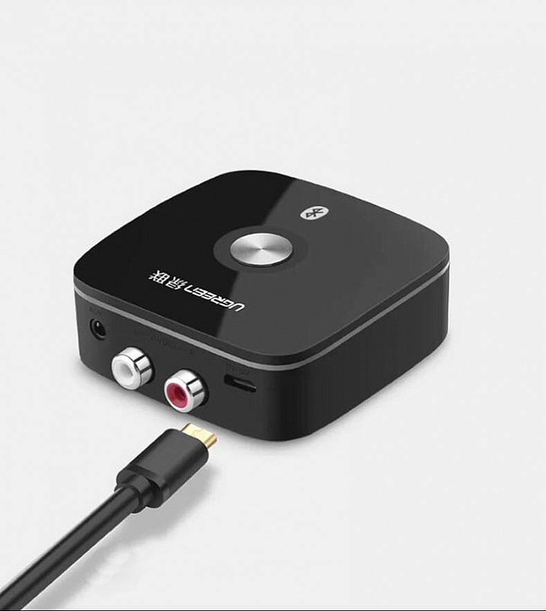 Bluetooth-ресивер Ugreen CM106 (40759) Wireless Bluetooth Audio Receiver 3,5 мм + 2RCA Adapter чёрный