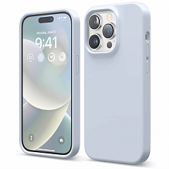 Чехол Elago Soft Silicone Case для iPhone 14 Pro голубой (Light Blue)