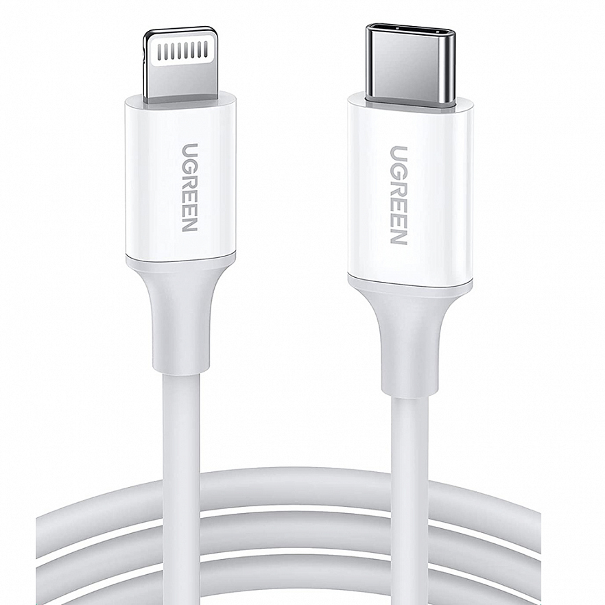 Кабель Ugreen US171 USB-C to Lightning Cable (1 метр) белый (10493)