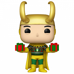 Фигурка Funko POP! Bobble Marvel Holiday Loki w/Sweater (MT) (Exc) (1322) 77448