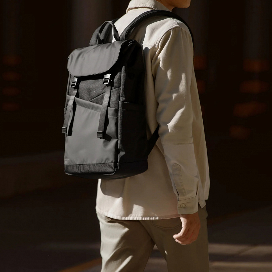 Рюкзак Tomtoc Slash Laptop Backpack A64 для ноутбуков 16" чёрный (Meteorite Black)
