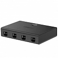 Разветвитель портов UGREEN US158 Sharing Switch 4x1 чёрный (30346)