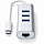 Переходник Satechi Type-C 2-in-1 USB 3.0 & Ethernet Aluminium Hub серебристый (ST-TC2N1USB31AS)