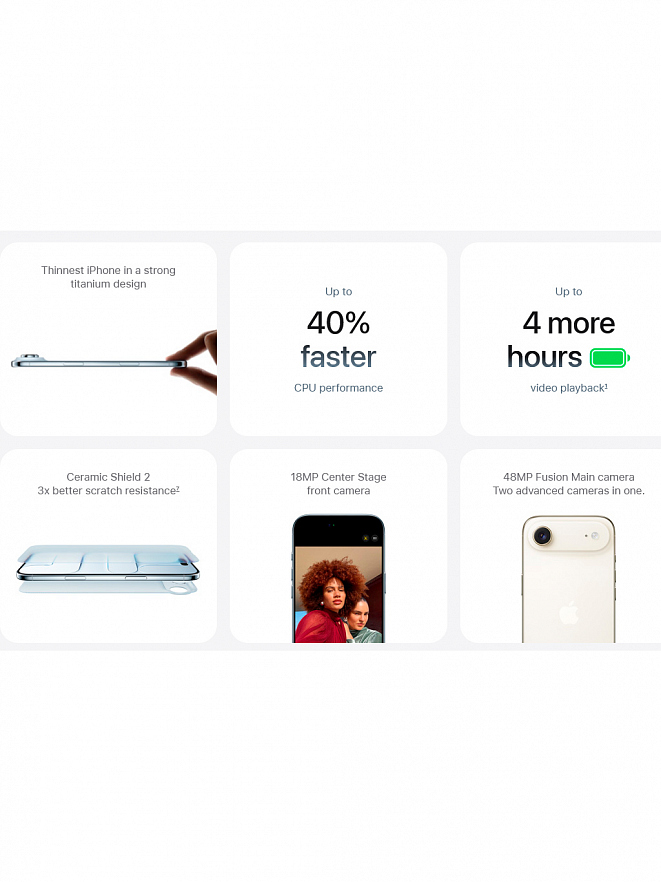 Apple iPhone Air 256 ГБ черный