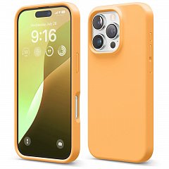 Чехол Elago Premium Silicone для iPhone 16 Pro оранжевый (Orange)