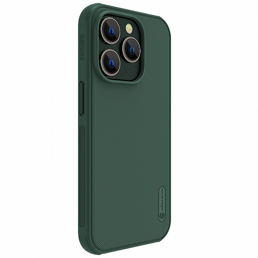Чехол Nillkin Frosted Shield Pro для iPhone 14 Pro Max тёмно-зелёный