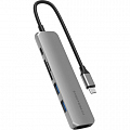 Мульти Хаб HyperDrive BAR 6-in-1 USB-C Hub серебристый (HD22E-SILVER)