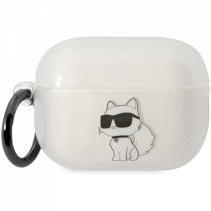 Чехол CG Mobile Karl Lagerfeld TPU with ring NFT Choupette для Airpods Pro 2 (2022) прозрачный (Translucent)