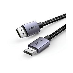 Кабель UGREEN DP120 (25905) DisplayPort 1.4 Male to Male 8K Cable 2 м серый