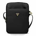 Сумка через плечо Guess Nylon Tablet bag with Triangle metal logo для планшетов 10" чёрная