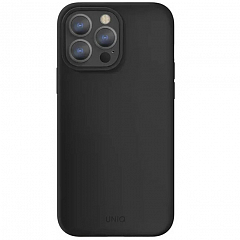 Чехол Uniq Lino для iPhone 13 Pro Max чёрный