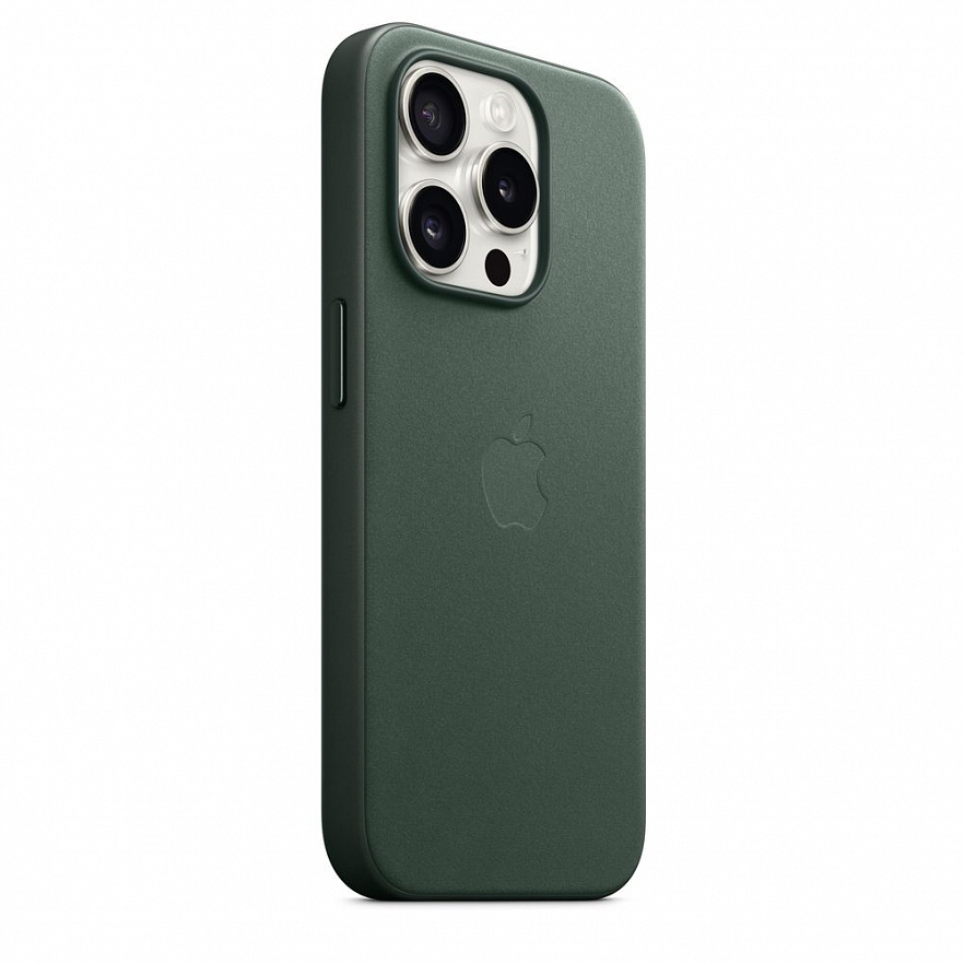 Чехол Apple FineWoven Case для iPhone 15 Pro Хвойный (Evergreen)