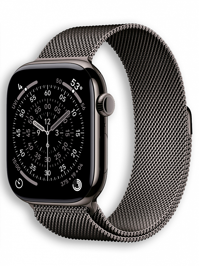 Часы Apple Watch Series 11 -  46mm титановые Milanese Black ML