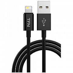 Кабель TFN 8pin (Lightning-USB) TPE (1 метр) чёрный