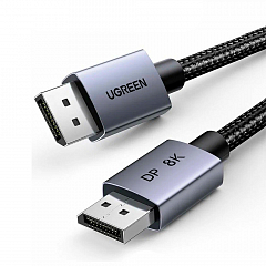 Кабель UGREEN DP120 (45039) DisplayPort 1.4 Male- 8K (5 метров) серый космос