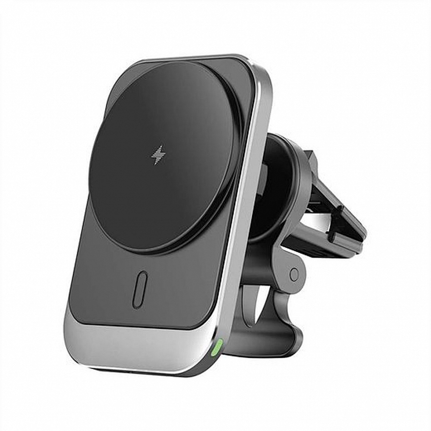 Автодержатель с функцией беспроводной зарядки WIWU FREELANDER car magnetic wireless charger 15W чёрный
