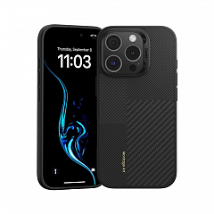 Чехол Benks Montage ArmorPro Case built with Kevlar для iPhone 16 Pro 6.3" черный (Black)