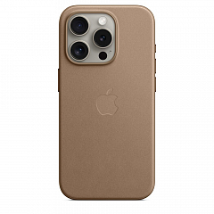Чехол Apple FineWoven Case для iPhone 15 Pro Серо-коричневый (Taupe)