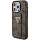 Чехол CG Mobile Guess Grip Stand PU 4G Triangle Diamond Metal Logo для iPhone 15 Pro Max коричневый