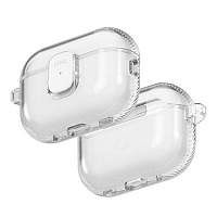 Чехол с карабином Uniq Glase PRO для Airpods Pro 3 прозрачный