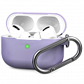 Чехол Royal Edition Silicone Case с карабином для AirPods Pro лавандовый