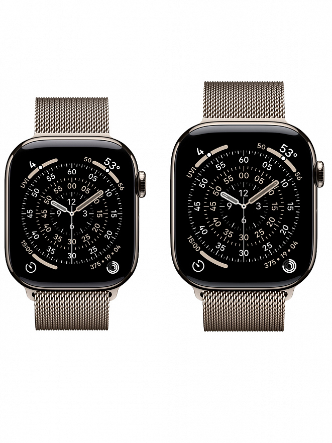 Часы Apple Watch Series 11 - 46 mm титановые с ремешком милалнская петля