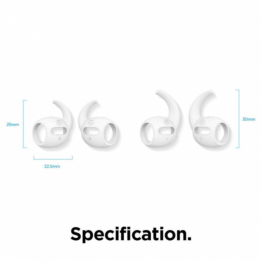 Амбушюры Elago Earbuds Hook Cover для AirPods Pro белые (White)