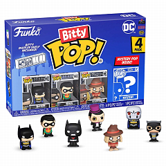 Фигурки Funko Bitty POP! DC Comics S1 Batman+Robin+Scarecrow+Mystery (1 of 4) 4PK 71311